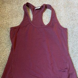 Maroon athleta workout tank top